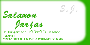 salamon jarfas business card